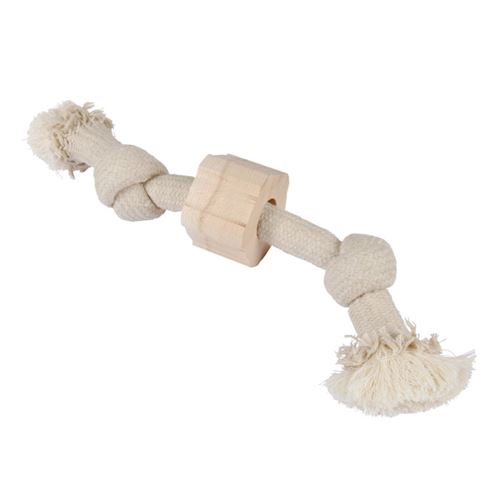 Jouet pour Chien Corde 2 Nœuds 30cm Naturel