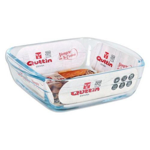 Fontaine de cuisine Quttin 1,1 L Verre Carré (19,7 x 16,8 x 5,6 cm)