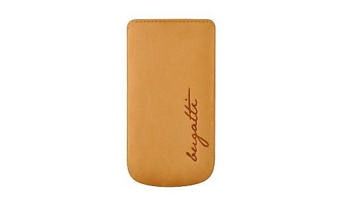 Bugatti Perfect Velvety - Beschermhoes voor mobiele telefoon - nubuck - honingbruin - voor Samsung Galaxy S III