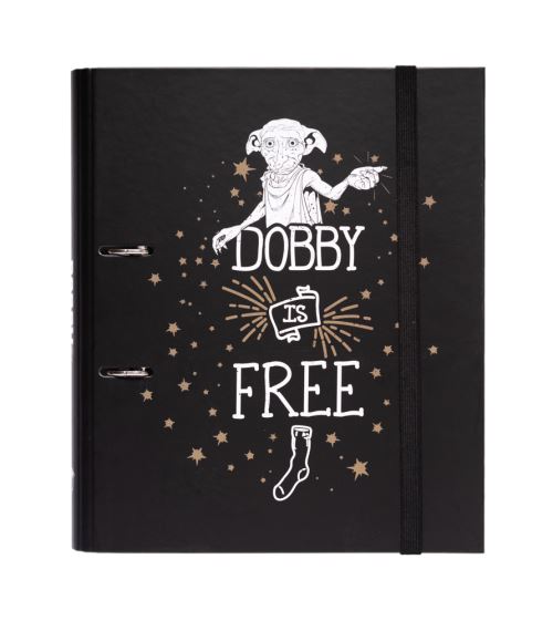 Dossier 2 Anneaux Decoupe Premium Harry Potter Dobby