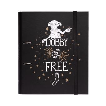 Classeur premium à 2 anneaux avec élastique Harry Potter Dobby