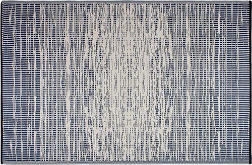 Fabhabitat - Tapis intérieur extérieur Brooklyn bleu foncé 180 x 120 cm