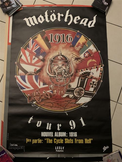 MOTORHEAD - Motörhead - 1916 - French PROMOTIONAL - 80x120cm - Affiche État correct - N/A reconditionné disponible sur Fnac