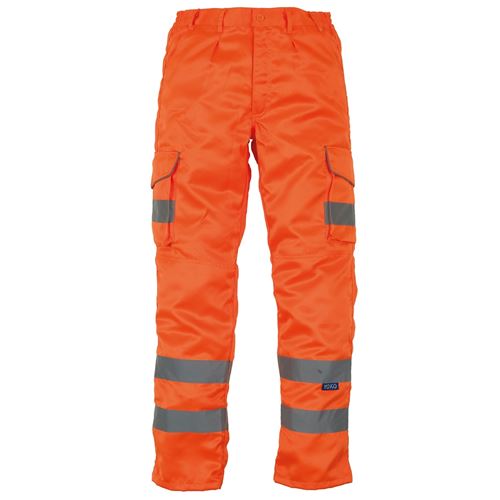 Yoko - Pantalon cargo haute visibilité (38 FR Régulier) (Orange) - UTRW4684