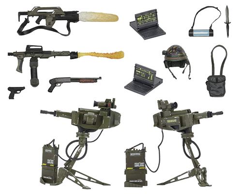 NECA Aliens USCM Pack d'armes, 634482516300