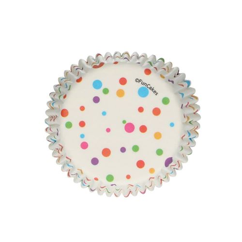 48 caissettes à cupcakes confettis - Coloris : JauneF84230