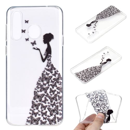 Coque en TPU impression de motifs clairs souple belle fille pour votre Samsung Galaxy M40