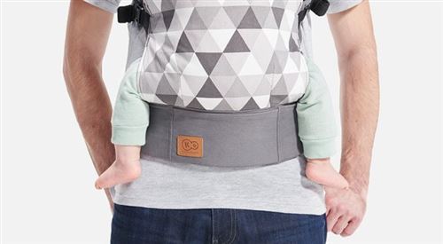 Porte Bebe Ventral Ergonomique Et Respirant En Coton De 3 A Gris Porte Bebes Achat Prix Fnac