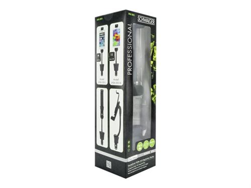 Schwaiger LHSA300L - Support/chargeur pour voiture pour téléphone portable - noir