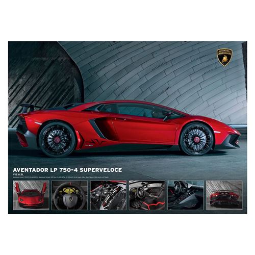 Puzzle Eurographics - Lamborghini Aventador 750-4 SV, 1000 pièces