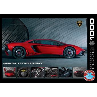 Puzzle Eurographics - Lamborghini Aventador 750-4 SV, 1000 pièces