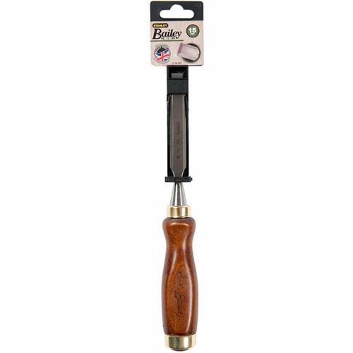 Stanley 2-16-387 Ciseau &agrave; bois avec manche bois 15 mm