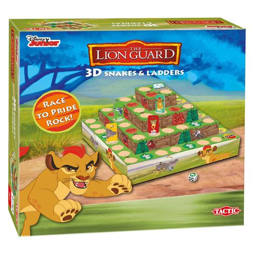 Tactic jeu de société Lion Garde 3D Snakes & Ladders jeu