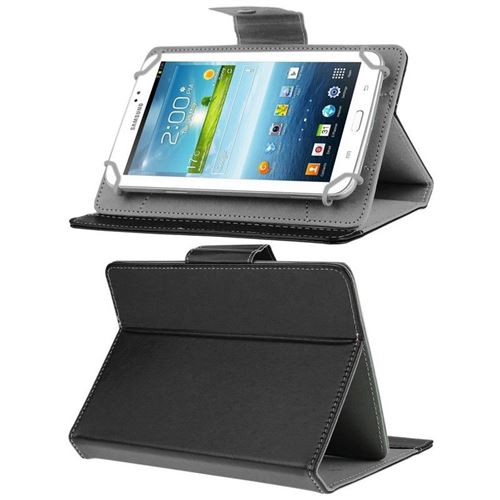Yonis Noir Housse De Protection Pliable Simili Cuir Pour Tablettes Tactiles 7 Pouces