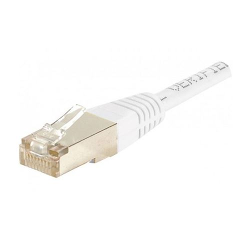 Cordon RJ45 catégorie 6 F/UTP blanc - 0,15 m