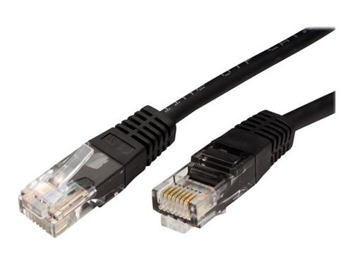 Roline - Verbindingskabel - RJ-45 (M) naar RJ-45 (M) - 2 m - UTP - CAT 5e - gevormd - zwart