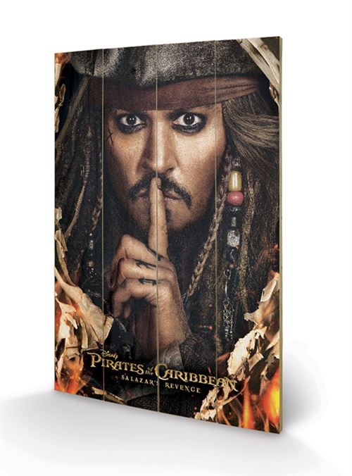 PIRATES OF THE CARIBBEAN - Keep A Secret - Impression sur bois 40x59cm