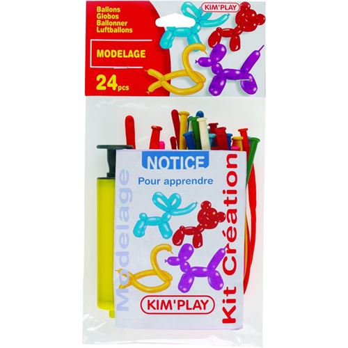 KIM PLAY Kim'Play 24 Ballons Dont Pompe A Modeler