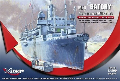 M/s Batory Troop Transporter-attack Ship - 1:500e - Mirage Hobby