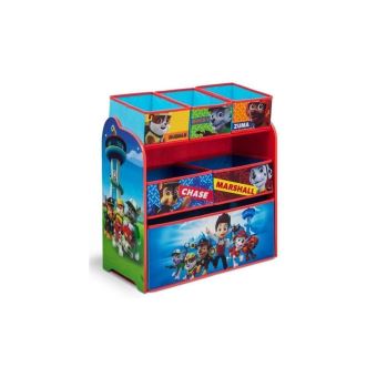 Pat Patrouille Meuble Enfant En Bois Avec 6 Bacs De Rangement
