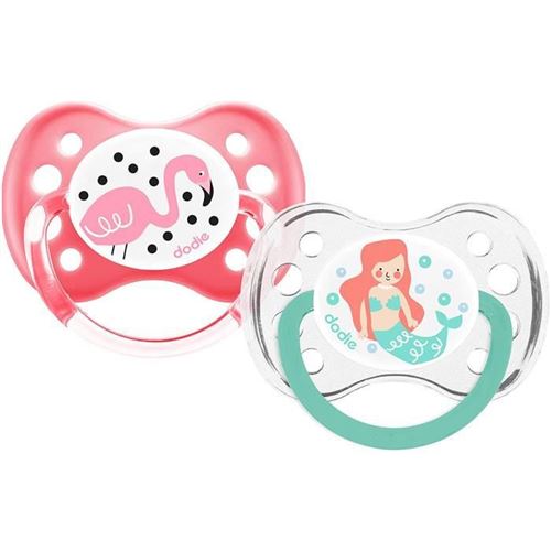 DODIE Sucette +6 Mois Duo Dessin Fille A18