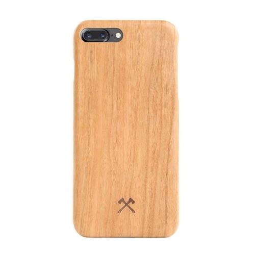 Woodcessories EcoCase Slim - Achterzijde behuizing voor mobiele telefoon - FSC-hout, aramide kern - kersrood - voor Apple iPhone 7 Plus, 8 Plus