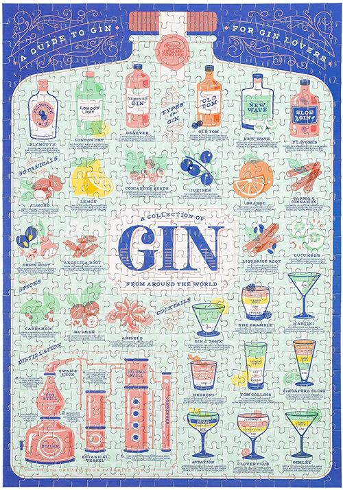 Ridley's Games puzzle Gin Lovers 50 cm carton 500 pièces