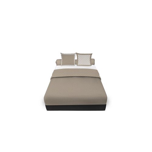Parure de draps 240x290 cm en coton 57 fils LORENZO Taupe, par Soleil d'ocre