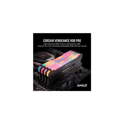 CORSAIR Vengeance RGB PRO - DDR4 - kit - 64 Go: 2 x 32 Go - DIMM 288  broches - 3600 MHz / PC4-28800