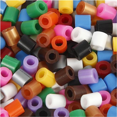 Creotime perles à repasser avec côté ouvert multicolore 1100 pièces