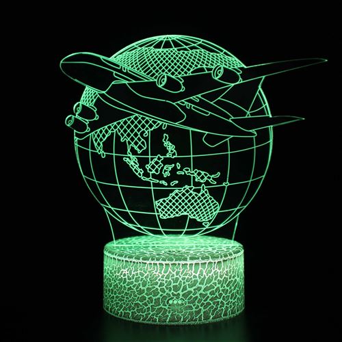 Lampe 3D Tactile Veilleuses Enfant 7 Couleurs avec Telecommande - Style #1083