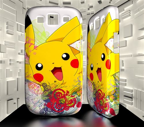 Coque Personnalisée Samsung Galaxy S3 MANGA PIKACHU Réf 03
