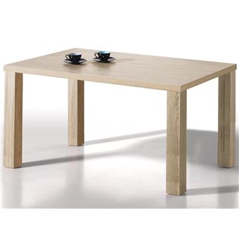 Table de salle à manger Alcoy 180 cm chêne clair - Achat ...