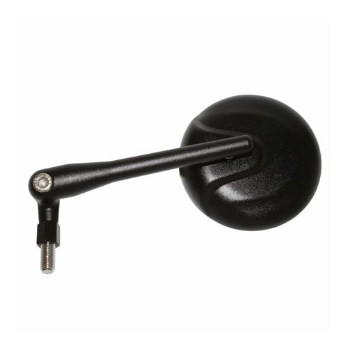 Retroviseur maxiscooter magazi msc03 universel alu tige alu diam 10mm avec adaptateur gauche ou droit Noir mat