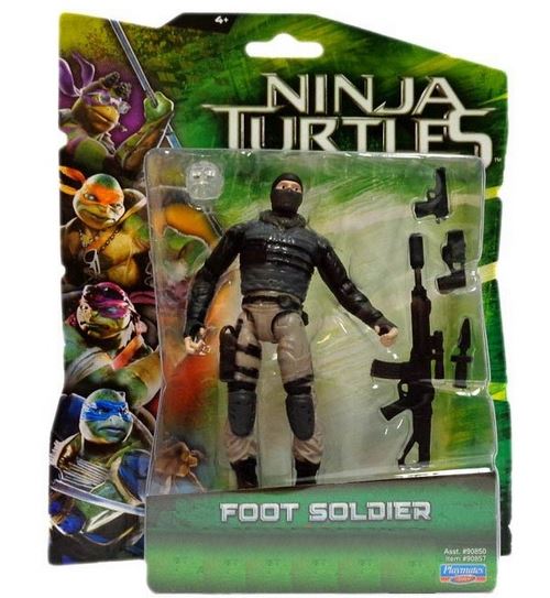 Tortue ninja : foot soldier avec accessoires - figurine de 12 cm