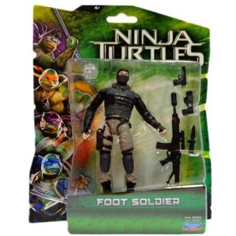 Tortue ninja : foot soldier avec accessoires - figurine de 12 cm - 1