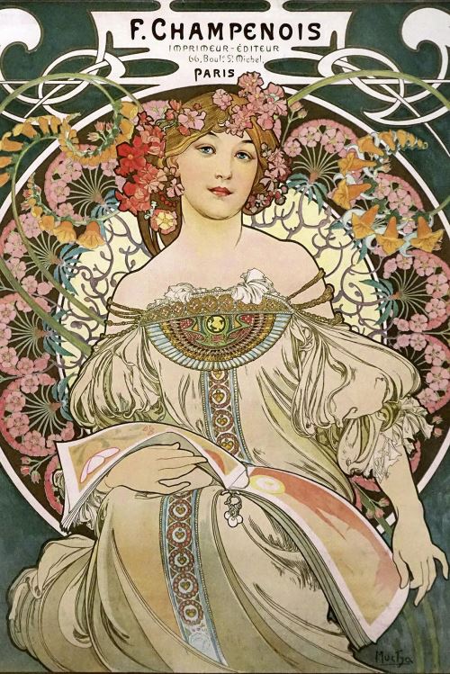 Poster Alfons Mucha F. Champenois 1897 91,5 cm x 61 cm
