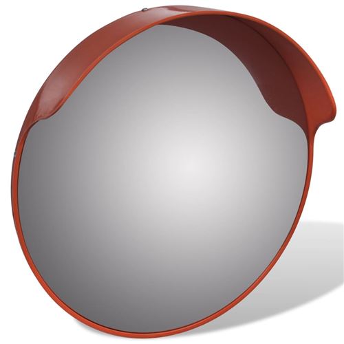 vidaXL Miroir de trafic convexe d'extérieur Plastique PC Orange 45 cm -  Équipement et matériel de sécurité - Achat & prix