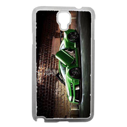 Coque Tuning Voiture Verte Brique Compatible Samsung Note 3 Neo Transparent