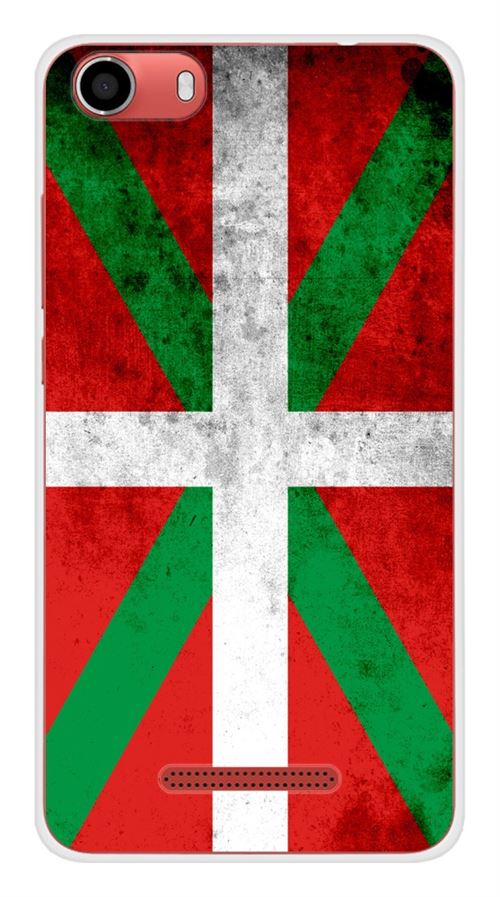 Coque en silicone imprimée compatible Wiko Lenny 2 Drapeau Basque