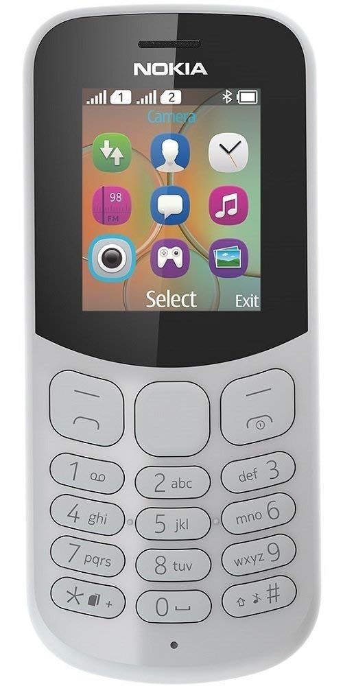 Nokia Téléphone Portable a00028486 130 Dual SIM, Radio FM, Batterie 1020 mAh