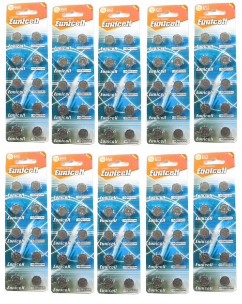 EUNICELL Lot de 100 piles AG13 LR44 A76 1.5V