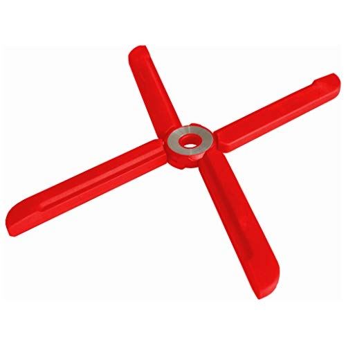 Wedo 206300102 dessous de plat pliable en silicone et acier inoxydable rouge ø 25 cm résistant à la chaleur jusquà 230 °c 22 x