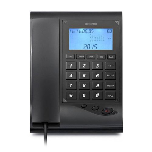 Brondi Gilmor - Téléphone filaire avec ID d'appelant