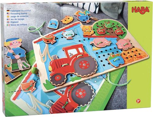 Haba - Jeu de laçage A la ferme -