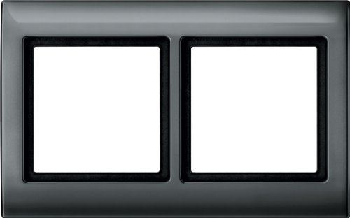 Merten 400214 plaque de finition AQUADESIGN, 2 postes, anthracite