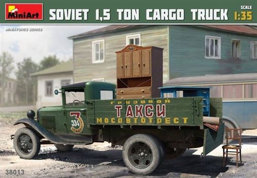 Miniart 38013 Kit De Mod&eacute;lisme Soviet 1,5 Ton Cargo Truck-Mini Art