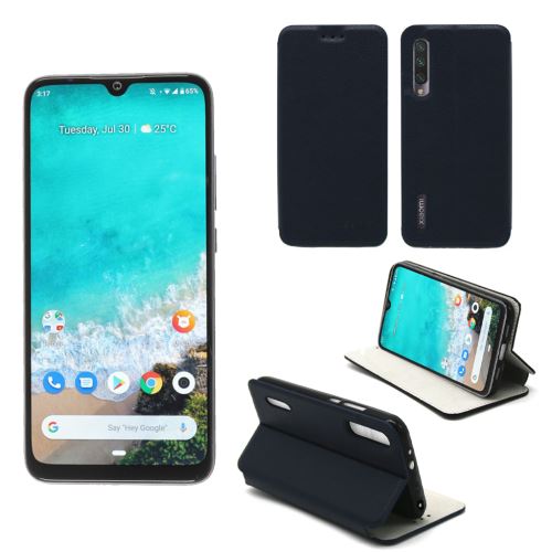 Housse Xiaomi Mi A3 (MIA3) bleue - Etui Coque Xiaomi Mi A3 (MIA3) Protection antichoc à rabat Smartphone 2019 - Accessoires Pochette Case XEPTIO