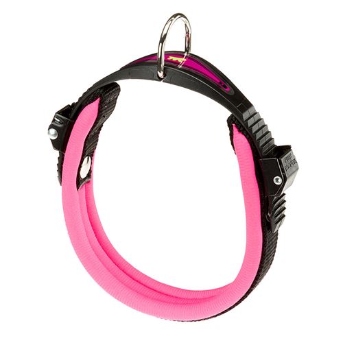Meilleurs prix pour Ferplast Collier Ergonomique pour Chiens ERGOFLUO C15/42 avec Rembourrage et Fermeture à Micro-régulation Fuchsia