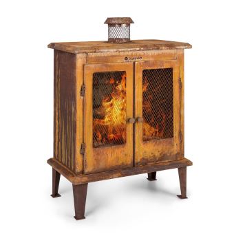 120 sur blumfeldt flame locker brasero cheminee decorative foyer 58 x 30cm design acier vintage appareils de chauffage exterieur achat prix fnac